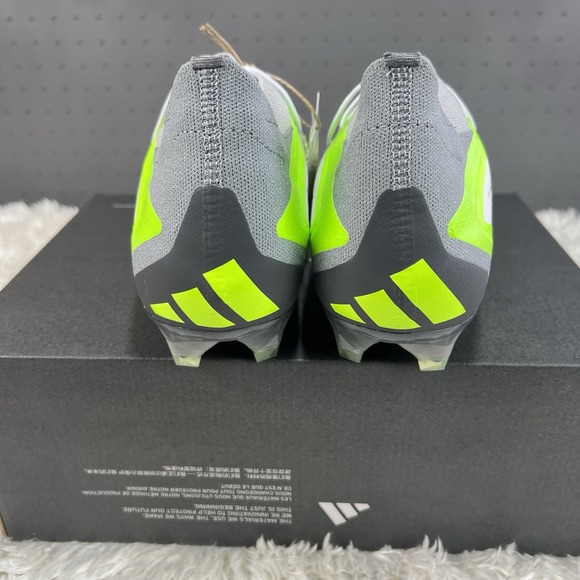 Adidas Predator Accuracy.1 FG White Volt Soccer Cleats GZ0035 Mens Size 7.5 main image 6
